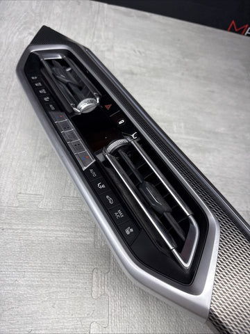 20-25 BMW G06 F96 X6 X6M FRONT CENTER DASH AIR VENTS TRIM CLIMATE PANEL *DAMAGE