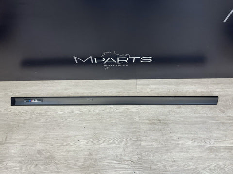 BMW 94-99 E36 M3 COUPE DOOR MOULDING FRONT BLACK LEFT DRIVER OEM