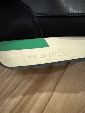 Balenciaga Runner Men's Trainers Shoes Size 42 US 9 White Green Leather Sneakers