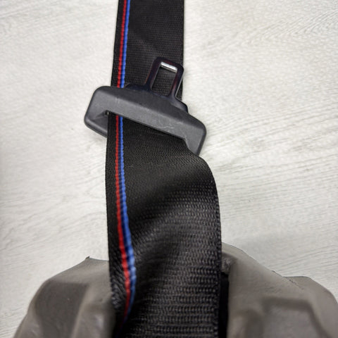 OEM BMW G80 M3 Competition Rear Left Driver Side Seatbelt Retractor M Stitch
