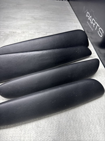 01-06 BMW OEM E46 M3 Coupe Trim Armrest Pads Set Black 8238622