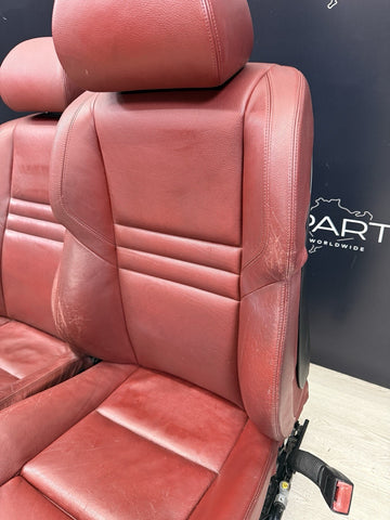 BMW 06-07 E60 M5 Sedan Front Seats Leather Heated Indianapolis Red