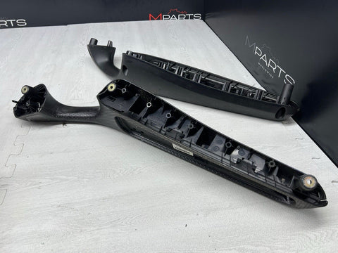 01-06 BMW E46 330ci ZHP M3 Black Cube/Black Door Trim Armrests Front