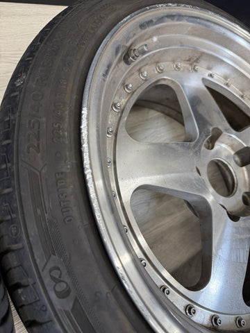 JNC Wheels 5x120 Rims JNC010 Silver Machined Face 18x9 18X10 ET30