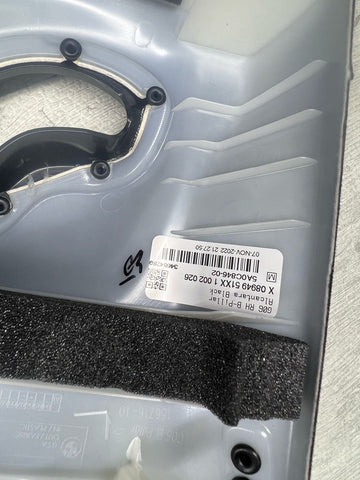 BMW 20-25 X6 X6M G06 F96 Front Left & Right Alcantara B Pillar Pillars Trims