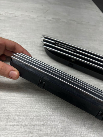 01-06 BMW E46 M3 Fender Vent Grilles Grills Trims Chrome OEM No Emblems