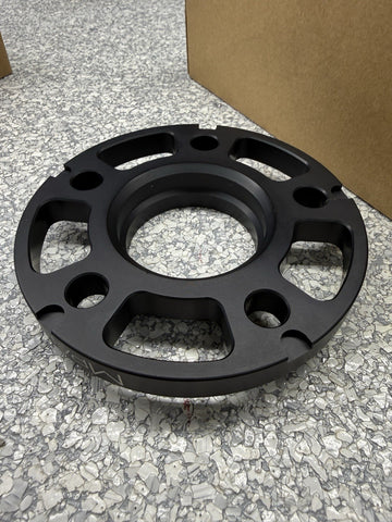 NEW 15mm 5x112 66.56mm Wheel Spacer Spacers Black Bolts