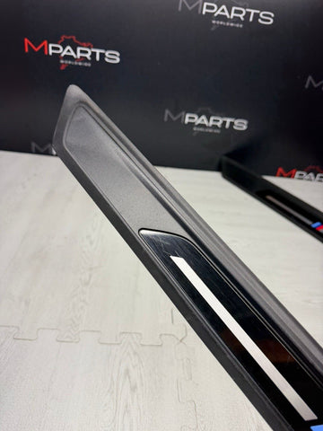 19-21 OEM BMW F87 M2 Competition Front Scuff Plates Door Sills Cover Trims Pair