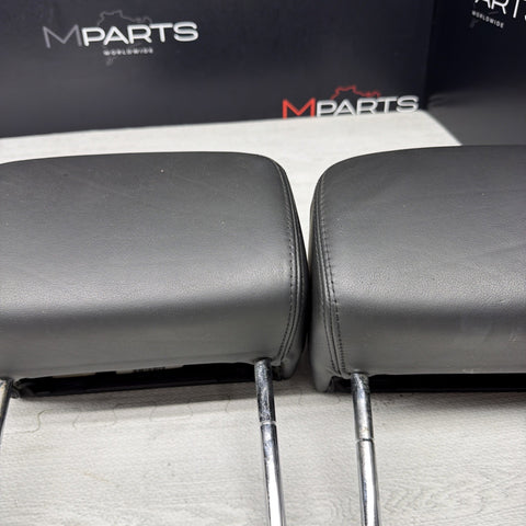 2001-2006 BMW E46 M3 Convertible Black Rear Headrests Head Rests Pair