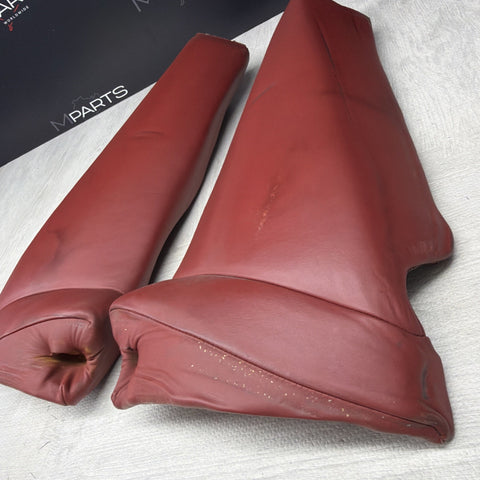 BMW E46 01-05 325ci 330ci M3 Coupe Rear Side Seat Bolsters Imola Red *Notes*