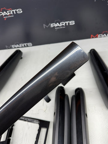 01-06 BMW E46 M3 Coupe Interior Armrests Trim Set Piano Black