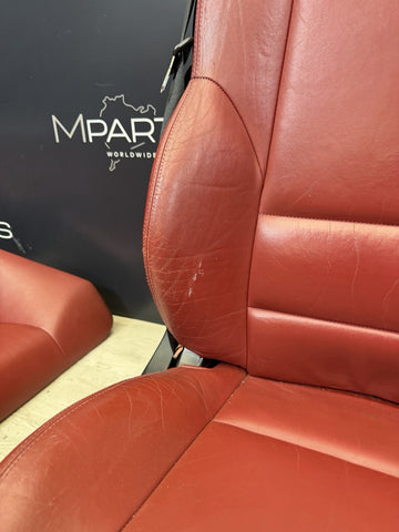 01-06 BMW E46 M3 OEM Complete Convertible Interior Imola Red Powered Heated