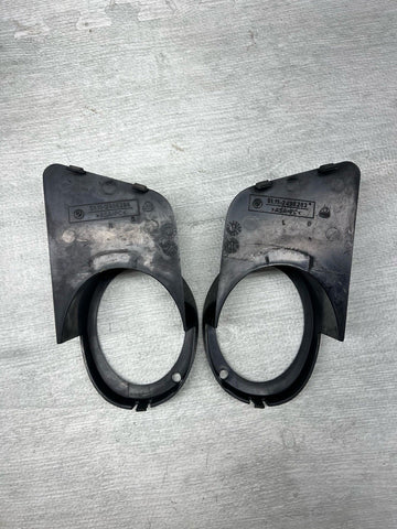 2000-2003 BMW E39 M5 FRONT LOWER FOG LIGHT GRILLES TRIMS OEM 51112496283