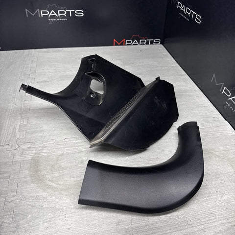 01-06 BMW E46 M3 Left Right Kick Dead Pedals Covers Trims Panels Genuine Black