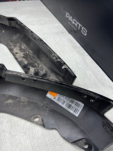 21-25 OEM BMW G80 M3 Sedan Rear Bumper Lower Trims Spoilers Gloss Black OEM