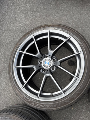 OEM 15-20 BMW F80 F82 F83 F87 M2 M3 M4 CS Wheels Rims Style 763M Orbit Grey