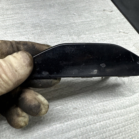 01-06 BMW E46 M3 Left Driver Head Light Washer Jet Trim Cover Carbon Black