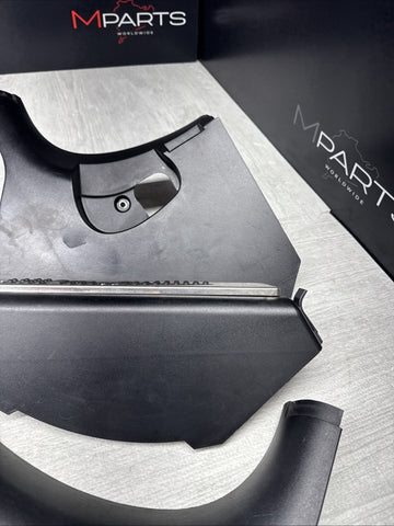 01-06 BMW E46 M3 Left Right Kick Dead Pedals Covers Trims Panels Genuine Black