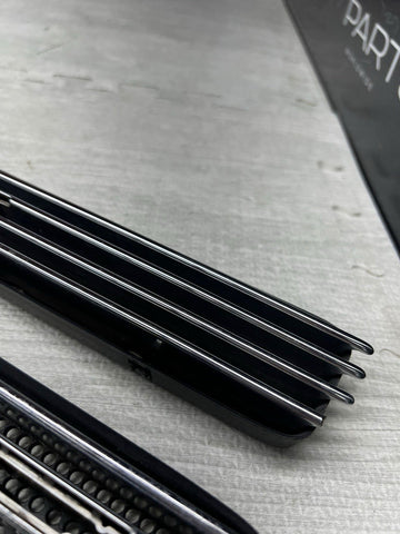 01-06 BMW E46 M3 Fender Vent Grilles Grills Trims Chrome OEM No Emblems
