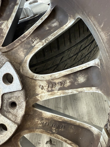 BMW 07-13 E90 E92 E93 328 335 OEM 17x8 Square Factory 17" Wheels Rims 6783631