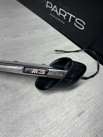 08-13 BMW E90 E92 E93 M3 Front Fender Grilles Side Marker Light Chrome Trims OEM