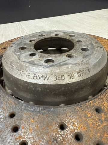 BMW M3 Front Right Cross Drilled Brake Rotor E90 E92 E93 1M Oem 2008-2013
