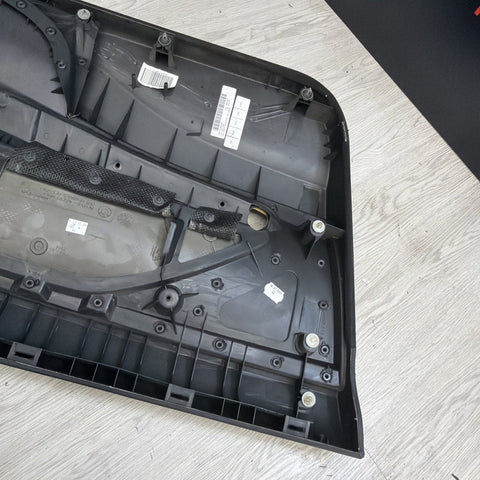 01-06 BMW E46 M3 PASSENGER RIGHT SIDE DOOR PANEL CARD BLACK OEM