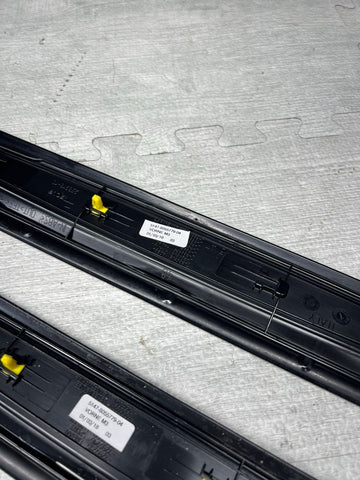 LBMW 15-18 F80 M3 SEDAN SCUFF PLATES DOOR SILLS TRIMS PANELS SET OEM