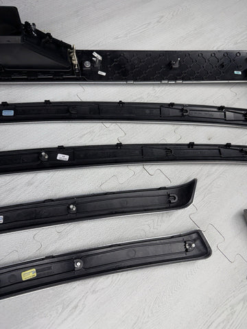 09-13 OEM BMW E92 E93 335is Dash Glacier Silver Aluminum Interior Trim Set