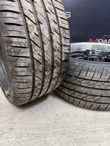 18" Gloss Black PSR Wheels Rims 18x9 ET45 BMW E46 M3 5x120 Square LM style