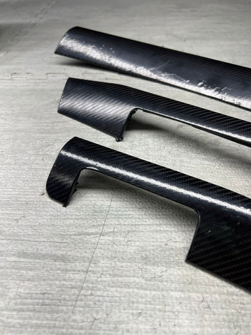 01-06 BMW E46 325 330 M3 Headlight Switch Radio Dash Trims Wrapped