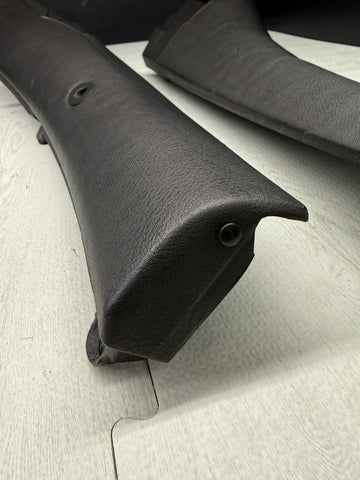 BMW 01-06 E46 325 330 M3 OEM Convertible Rear Top Lateral Trims Panels Black