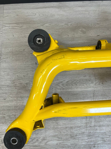 01-06 BMW E46 M3 REAR SUSPENSION SUBFRAME AXLE CARRIER CRADLE YELLOW