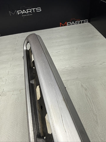 01-06 BMW E46 M3 Brushed Aluminum/Grey Door Trim Armrest Right Front Passenger