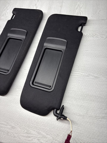 08-13 OEM BMW E92 328 335 M3 Coupe Sun Visors Black Felt