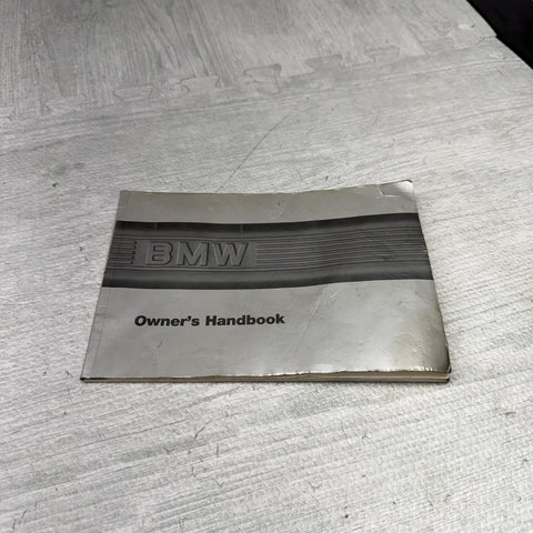 1987 BMW 325 325i 325iS Convertible Owner’s Manual User Guide OEM U.S. & Canada