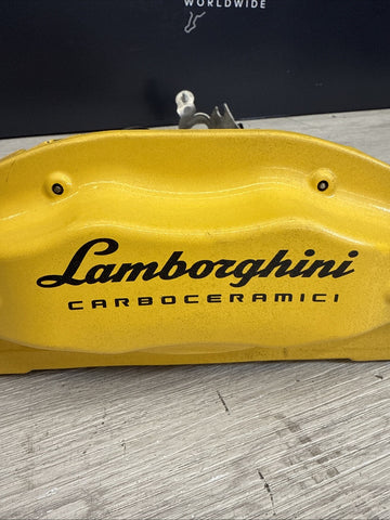Lamborghini Huracan, LP580, LH, Rear Brake Caliper Yellow P/N 4T0615405AH