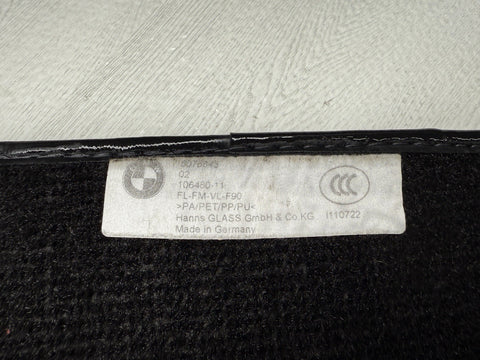 BMW 19-23 G30 F90 M5 Black Carpet Floor Mats OEM Right Front + Rears Only