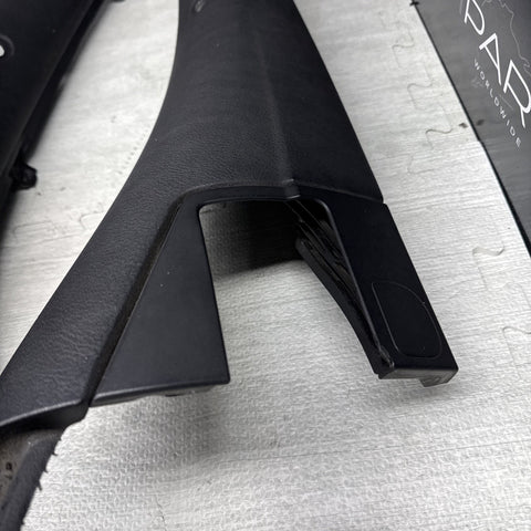 01-06 BMW E46 M3 CONVERTIBLE REAR INTERIOR QUARTER TRIMS COVERS PANELS BLACK