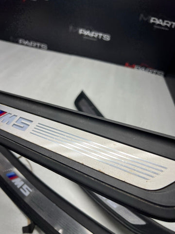18-23 OEM BMW F90 M5 Door Sills Illuminated Covers Trims Scuff Plates SET