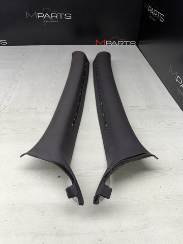 2001-2006 BMW E46 M3 Coupe Front A Pillars Trims Cover Black OEM