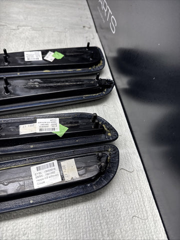 01-06 BMW OEM E46 M3 Coupe Trim Armrest Pads Set Black 8238622