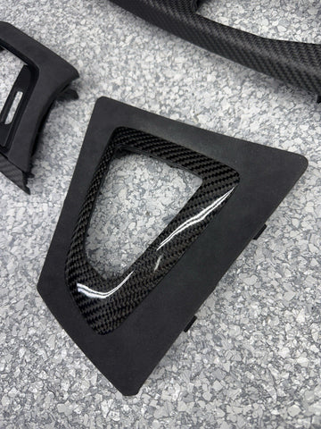13-18 BMW F30 330 335 F80 M3 FRONT DASH CENTER CONSOLE DOOR TRIMS PANELS