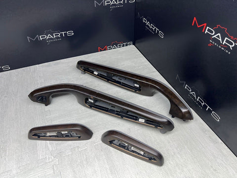 01-06 BMW E46 M3 Convertible Interior Armrests Trim Set Titan Shadow Grey