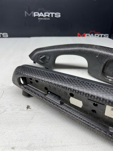 01-06 BMW E46 330ci ZHP M3 Black Cube/Black Door Trim Armrests Front