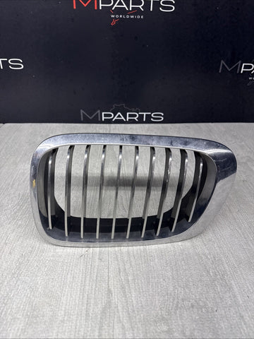 BMW E46 M3 01-06 Hood Grille Chrome OEM Left Driver 51138247674 *Broken Tabs