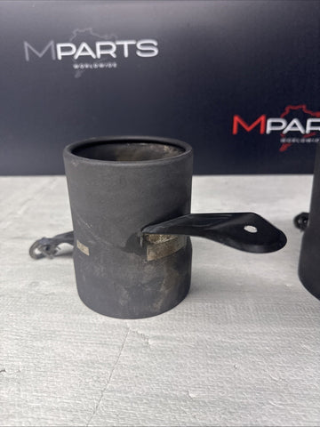 Ferrari 488 Spider Rear Muffler Exhaust Pipe Tips Set Pair Factory OEM Black