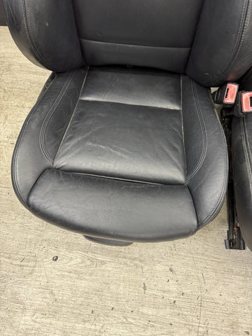 08-13 BMW E92 M3 Coupe Original Novillo Black Interior Front Seats