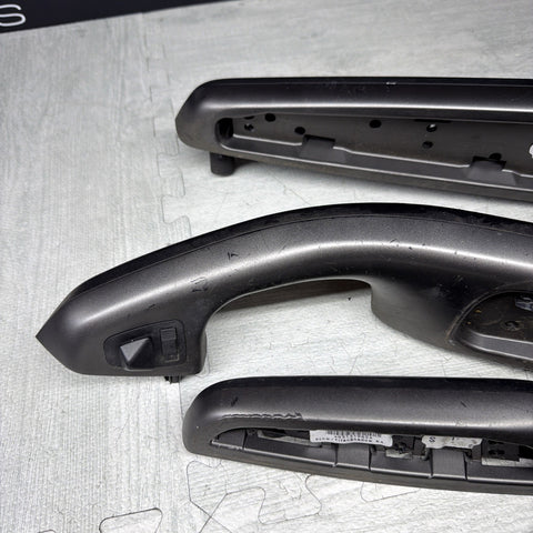 01-06 BMW E46 M3 Convertible Interior Armrests Trim Set Titan Shadow (7)
