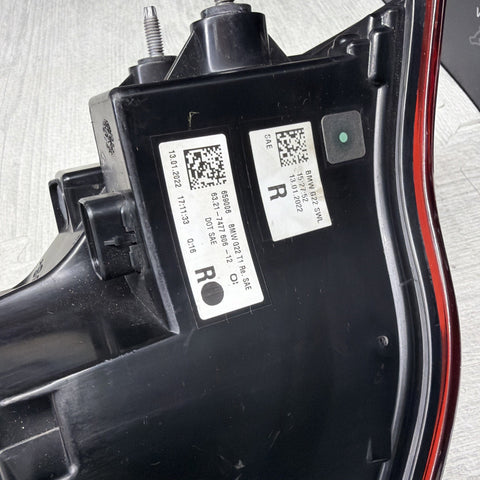 BMW 4 Coupe 20-24 G22 G82 M4 430 Rear Right pass Taillight 7477606 63217477606